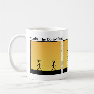 Café O teatro engraçado mascara a caneca de Stickman -