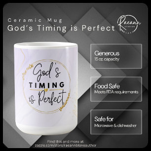 Café O Tempo de Deus é Perfeito Caneca de Cerâmica