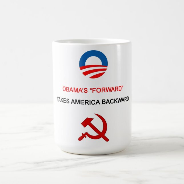 Café Obama "dianteiro" toma a caneca de América para (Centro)