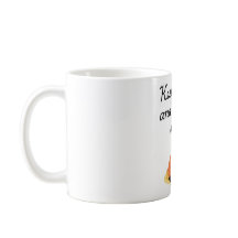 Obrigados dando caneca de café, peru engraçado