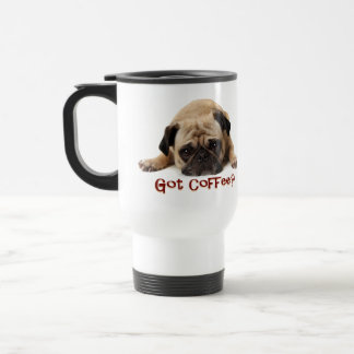 Café obtido? Caneca de viagem