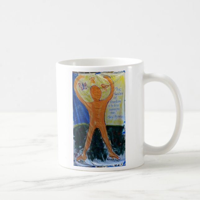 Café Ocupe minha caneca de recolhimento nacional da (Direita)