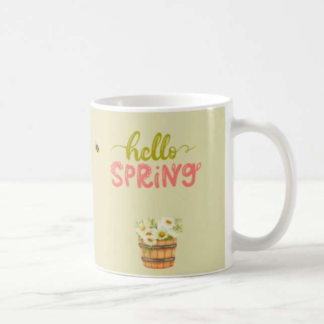 Café Olá Caneca de Ouricoço Floral da Primavera – Abelh (Direita)