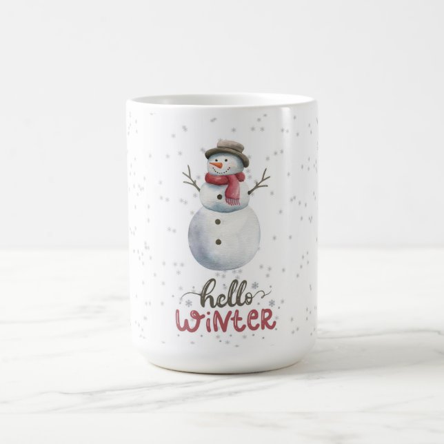 Café "Olá Inverno" Caneca de neve (Centro)