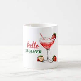 Café Olá Verão | Caneca de Coquetel de Morango