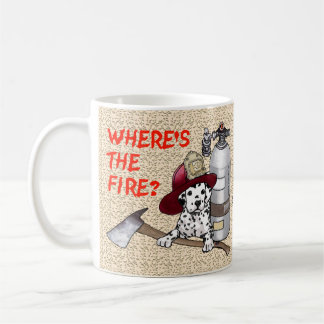 Café Onde está o fogo Caneca de bombeiro