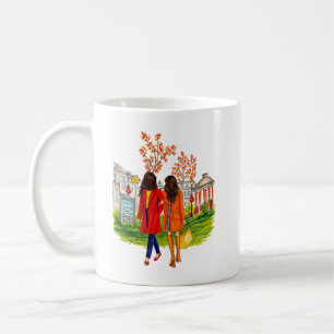 Café Onde Você Lidera Eu Sigo Caneca de Outono Amiga