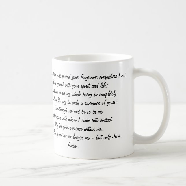 CAFÉ ORAÇÃO PARA IRRADIAR A CANECA DE JESUS (Direita)