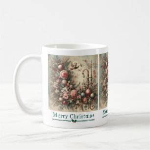 Café Ornamentado clássico de caneca de Natal