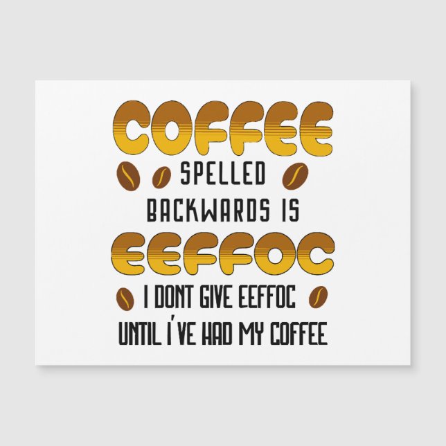 Café Ortografado para trás Amante de café (Frente)