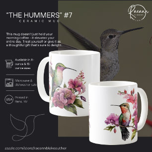 Café "Os Beija-flores" #7 Caneca de Cerâmica Beija-flor