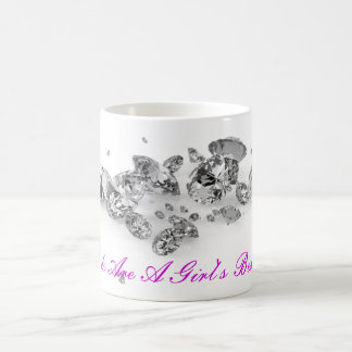 Café Os diamantes são caneca do melhor amigo de uma