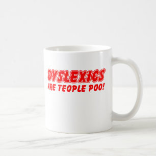 Café Os Dyslexics são humor engraçado da caneca de