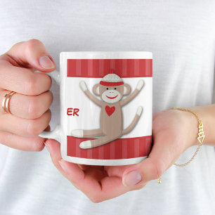 Café Os macacos da peúga personalizaram a caneca de