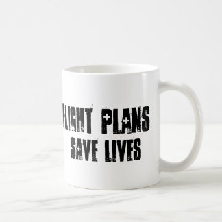 Café Os planos de vôo salvar a caneca das vidas