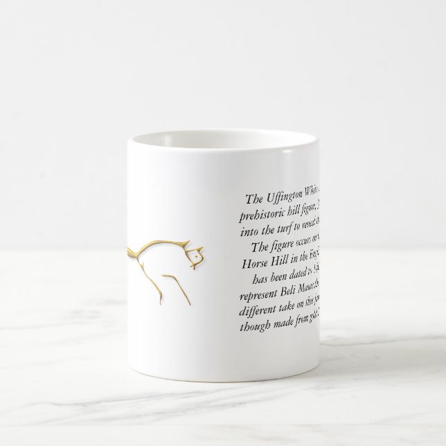 Café Ouro do cavalo de Uffington, caneca (Centro)