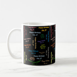 Café Outubro, caneca de 27 aniversários