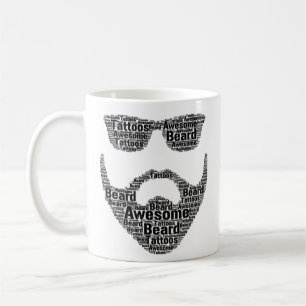 Café Pai da caneca do copo de café, pai, papá, barba 