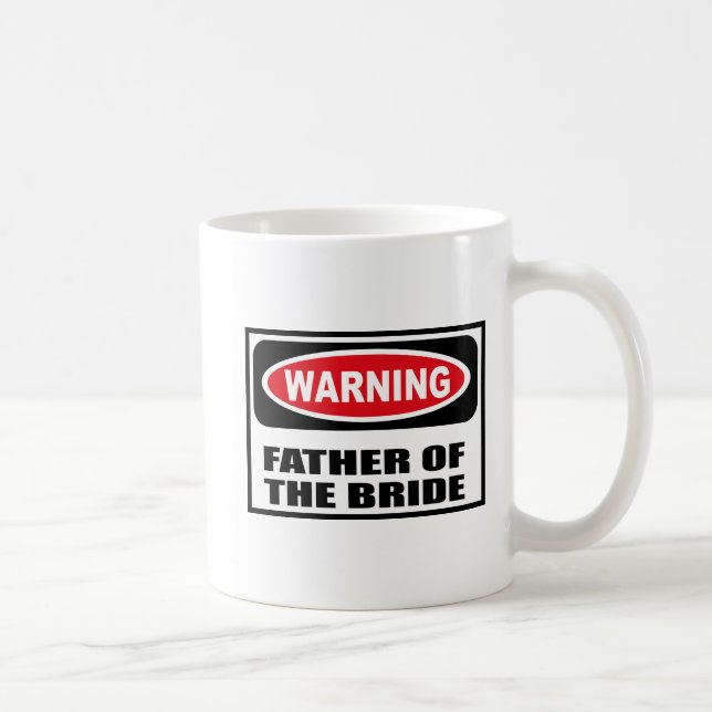 Café PAI de advertência da caneca da NOIVA (Direita)