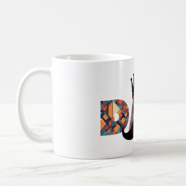 Café Pai Realmente Incrível: Caneca de Padrão Geométric (Esquerda)