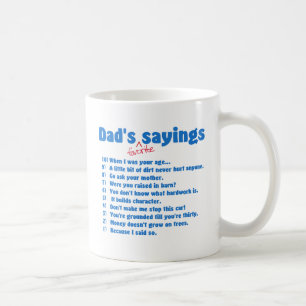 Café Pais, caneca de ditado favorita