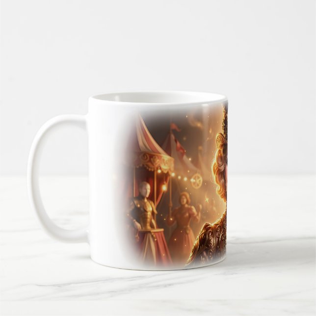 Café Palhaços do Circo Dourado Caneca de Feira (Esquerda)