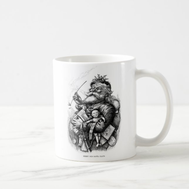 Café Papai Noel alegre pela caneca no.2 de Thomas Nast (Direita)
