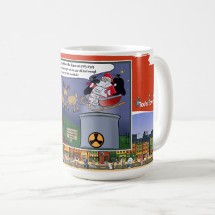 Café Papai Noel Radioativo   Caneca Clássica de Natal