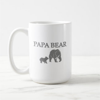 Café "Papai Urso" Urso Pescando com Filhote Caneca de C