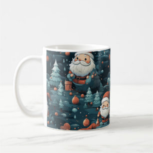 Café Papais noeis de Floresta Encantada Whimsso Caneca 