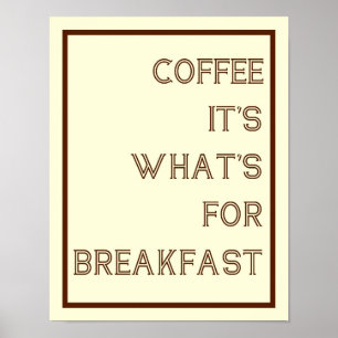 Café Para Poster De Café Da Manhã
