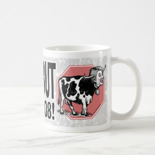 Café Pare a caneca de Anti-Hillary da vaca louca
