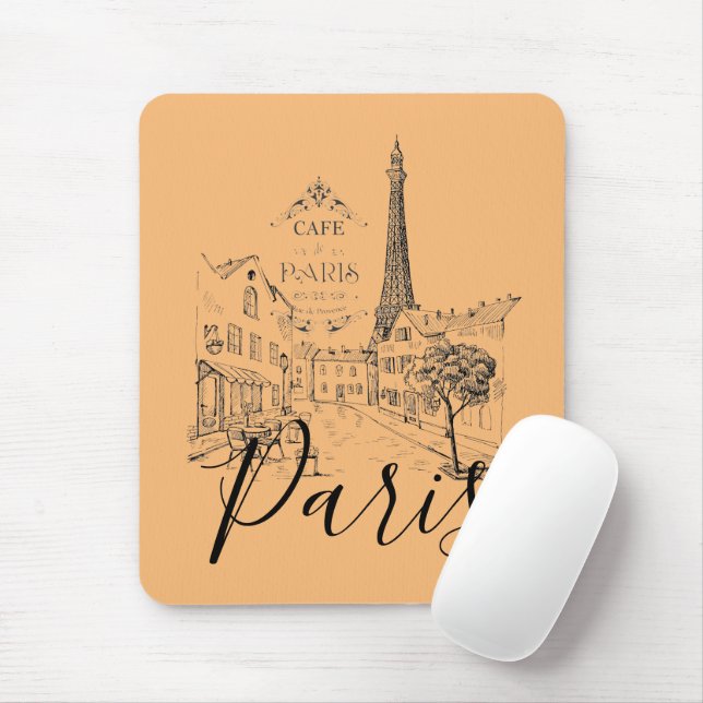 Cafe Paris   Mousepad (Com mouse)