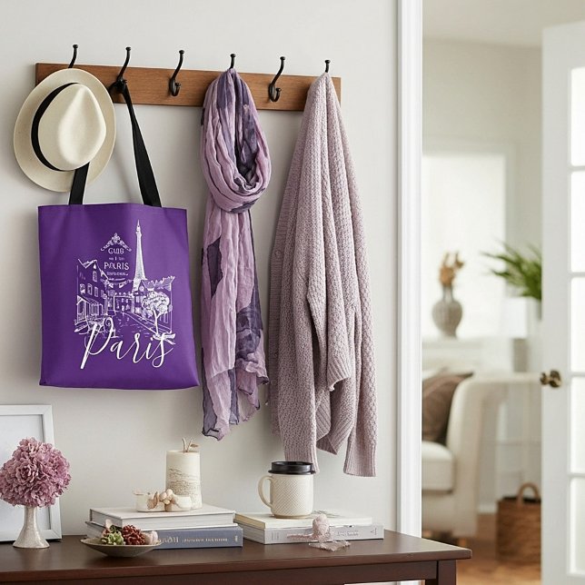 Cafe Paris Tote Bag (Criador carregado)