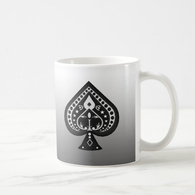 Café Pás pretas: O póquer carda o terno: Caneca de (Direita)