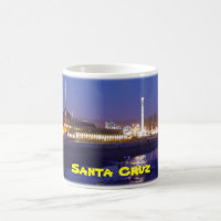 Passeio à beira mar de Santa Cruz na caneca da