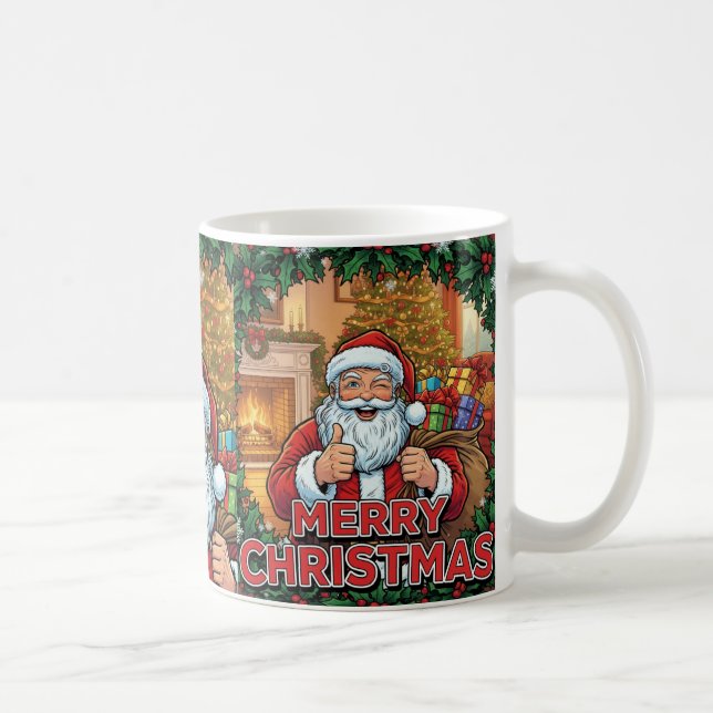 Café ❄️ “Paz • Amor • Cacau – Caneca de Natal 2025 (Direita)