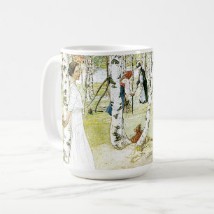 Café Pequeno almoço de Carl Larsson na caneca aberta