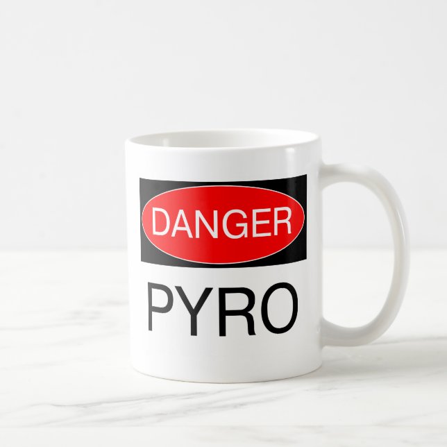 Café Perigo - Camisa de Caneca de Bolsa de Pirófilo Eng (Direita)
