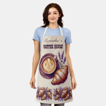 Cafe Personalizado Merch Croissant Vintage Com Lav