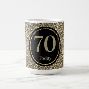 Café Personalizado por 70 de caneca de aniversário espe