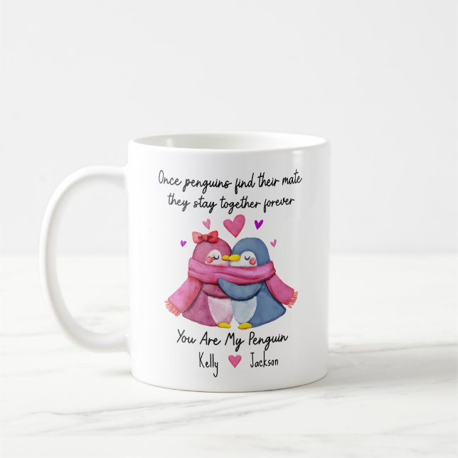 Café Personalizado Você É Minha Caneca De Pinguim Para  (Esquerda)