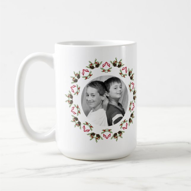 Café Pinhas e bagas, caneca de mandala (Esquerda)