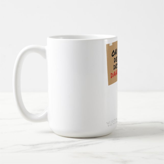 Café Placa de Protesto Mais Sensata de Paris Caneca Div (Esquerda)