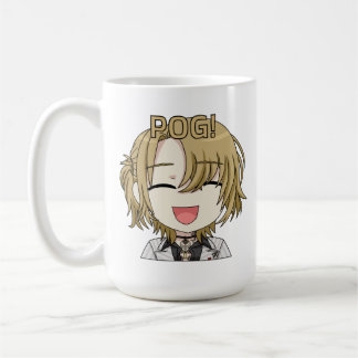 Café Pog! Caneca Chibi - Fanart de Luca Kaneshiro