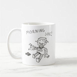 Café Pouca caneca de Joe do robô