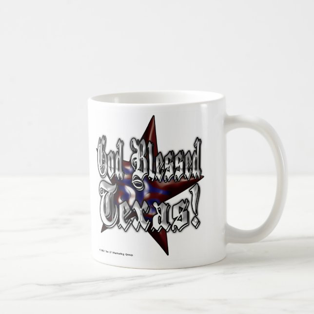 Café Pouca caneca de Texas "Texas abençoado deus" (Direita)