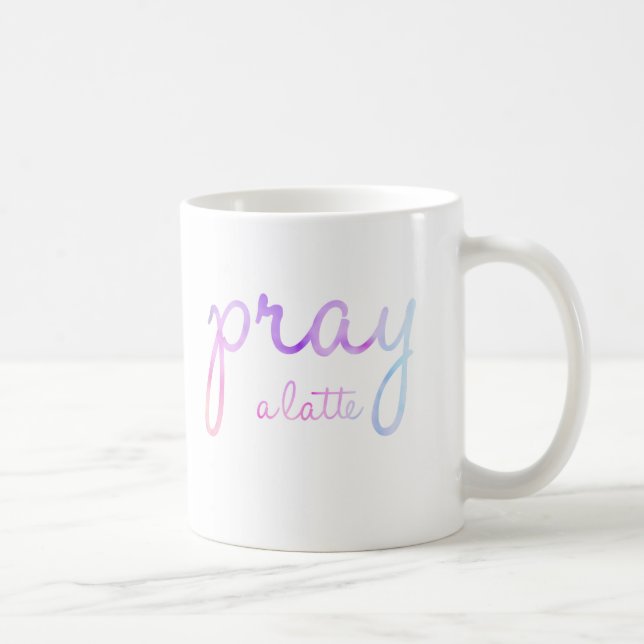 Café Pray uma caneca de Latte (Direita)