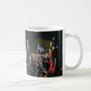 Café Pres. Caneca de Obama & de família