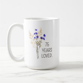 Café Presente de 75 anos para mulheres, Caneca de 75 an